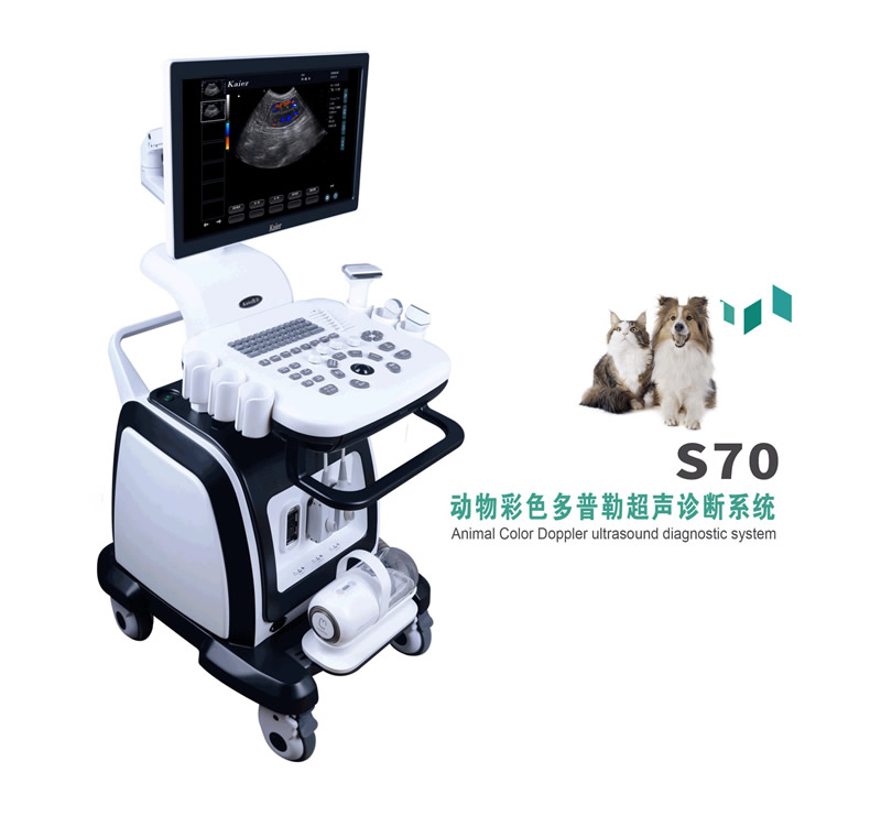 兽用S70三接口推车式宠物彩超机